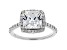 White Cubic Zirconia Rhodium Over Sterling Silver Ring 4.64ctw