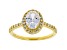 White Cubic Zirconia 18K Yellow Gold Over Sterling Silver Ring 2.48ctw