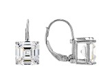 White Cubic Zirconia Rhodium Over Sterling Silver Earrings 7.83ctw