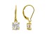 White Cubic Zirconia 18K Yellow Gold Over Sterling Silver Earrings 2.91ctw