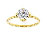 White Cubic Zirconia 18K Yellow Gold Over Sterling Silver Ring 2.18ctw