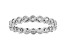 White Cubic Zirconia Rhodium Over Sterling Silver Eternity Band Ring 1.08ctw