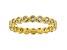 White Cubic Zirconia 18k Yellow Gold Over Sterling Silver Eternity Band Ring 1.08ctw