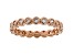White Cubic Zirconia 18k Rose Gold Over Sterling Silver Eternity Band Ring 1.08ctw