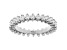 White Cubic Zirconia Rhodium Over Sterling Silver Eternity Band Ring 2.80ctw