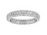 White Cubic Zirconia Rhodium Over Sterling Silver Eternity Band Ring 2.56ctw