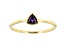 Purple Cubic Zirconia 18K Yellow Gold Over Sterling Silver Ring 0.38ctw