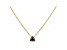 Purple Cubic Zirconia 18K Yellow Gold Over Sterling Silver Triangle Necklace 0.38ctw