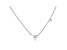 White Cubic Zirconia Rhodium Over Sterling Silver Triangle Necklace 0.70ctw