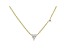 White Cubic Zirconia 18K Yellow Gold Over Sterling Silver Triangle Necklace 0.70ctw