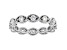 White Cubic Zirconia Rhodium Over Sterling Silver Eternity Band Ring 1.24ctw