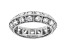 White Cubic Zirconia Rhodium Over Sterling Silver Eternity Band Ring 3.51ctw