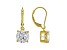 White Cubic Zirconia 18K Yellow Gold Over Sterling Silver Earrings 7.07ctw