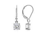 White Cubic Zirconia Rhodium Over Sterling Silver Earrings 2.70ctw
