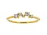 White Cubic Zirconia 18K Yellow Gold Over Sterling Silver Ring 0.34ctw