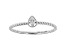 White Cubic Zirconia Rhodium Over Sterling Silver Ring 0.23ctw