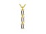 White Cubic Zirconia 18K Yellow Gold Over Sterling Silver Pendant With Chain 0.79ctw