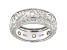 White Cubic Zirconia Rhodium Over Sterling Silver Eternity Band Ring 1.40ctw