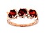 Red Cubic Zirconia 18K Rose Gold Over Sterling Silver Ring 2.38ctw
