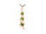 Green Cubic Zirconia 18K Rose Gold Over Sterling Silver Pendant With Chain 0.40ctw
