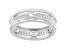 White Cubic Zirconia Rhodium Over Sterling Silver Eternity Band Ring 1.52ctw