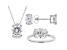 White Cubic Zirconia Rhodium Over Sterling Silver Jewelry Set 8.97ctw