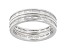 White Cubic Zirconia Rhodium Over Sterling Silver Eternity Band Ring 3.24ctw
