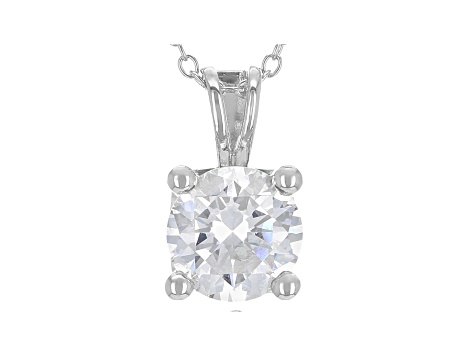 White Cubic Zirconia Rhodium Over Sterling Silver Pendant With Chain And Earrings 8.91ctw