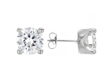 White Cubic Zirconia Rhodium Over Sterling Silver Pendant With Chain and Earrings 17.01ctw