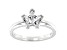 White Cubic Zirconia Rhodium Over Sterling Silver Star Ring 1.51ctw