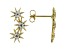 White Cubic Zirconia 18K Yellow Gold Over Sterling Silver Star Earrings 0.68ctw