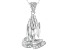 White Cubic Zirconia Rhodium Over Sterling Silver Praying Hands Pendant With Chain 0.49ctw