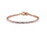 White Cubic Zirconia 18K Rose Gold Over Sterling Silver Tennis Bracelet 8.25ctw