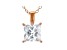 White Cubic Zirconia 18K Rose Gold Over Sterling Silver Pendant With Chain 2.70ctw
