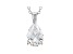 White Cubic Zirconia Rhodium Over Sterling Silver Pendant With Chain 2.97ctw