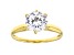 White Cubic Zirconia 18K Yellow Gold Over Sterling Silver Ring 2.97ctw
