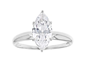 White Cubic Zirconia Rhodium Over Sterling Silver Ring 2.70ctw