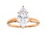 White Cubic Zirconia 18K Rose Gold Over Sterling Silver Ring 2.70ctw