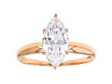 White Cubic Zirconia 18K Rose Gold Over Sterling Silver Ring 2.70ctw