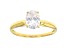 White Cubic Zirconia 18K Yellow Gold Over Sterling Silver Ring 1.80ctw