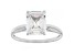 White Cubic Zirconia Rhodium Over Sterling Silver Ring 3.51ctw
