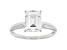 White Cubic Zirconia Rhodium Over Sterling Silver Ring 3.16ctw