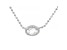 White Cubic Zirconia Rhodium Over Sterling Silver Necklace 0.32ctw