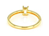White Cubic Zirconia 18K Yellow Gold Over Sterling Silver Promise Ring 0.43ctw
