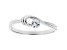 White Cubic Zirconia Rhodium Over Sterling Silver Promise Ring 0.31ctw