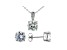 White Cubic Zirconia Rhodium Over Sterling Silver Pendant With Chain and Earrings 8.91ctw