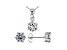 White Cubic Zirconia Rhodium Over Sterling Silver Pendant With Chain and Earrings 4.05ctw