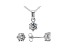 White Cubic Zirconia Rhodium Over Sterling Silver Pendant With Chain and Earrings 2.43ctw