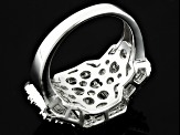 White Cubic Zirconia Rhodium Over Sterling Silver Ring 2.70ctw