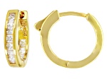 Cubic Zirconia 18k Yellow Gold over Sterling Silver Earrings 1.75ctw